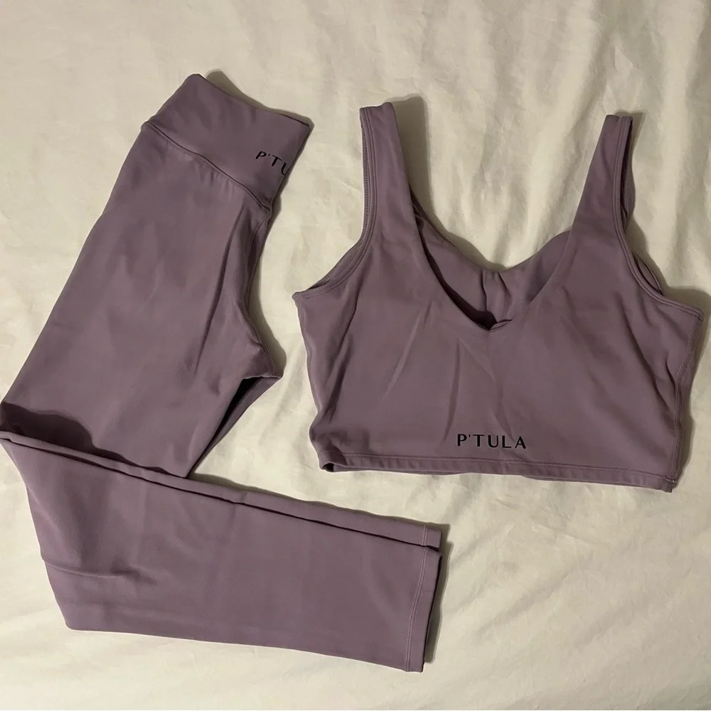P'tula Lavender Activewear Set - Picture 2 of 5
